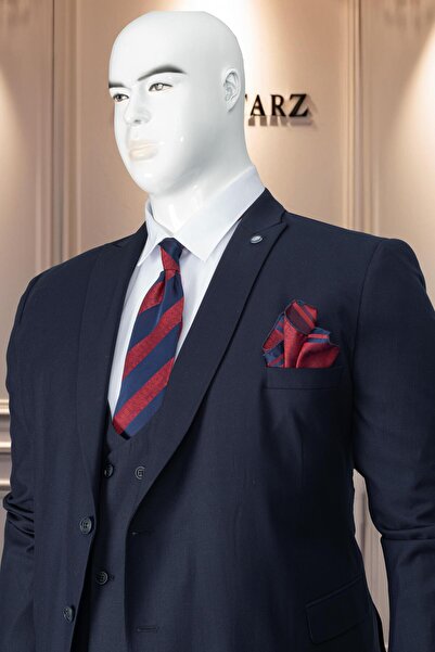 Salihtarzz Büyük Beden Erkek Takım Elbise Lacivert SD42128