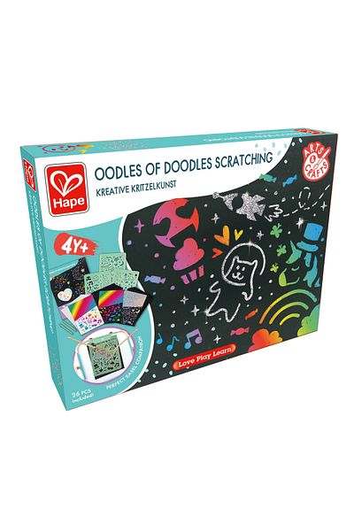 Hape Scratch Art Kit For Children - 26 Pieces