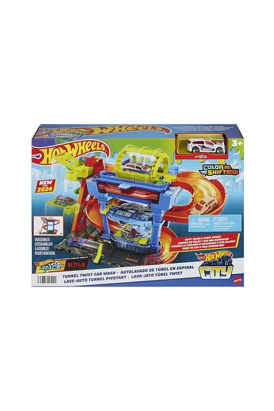 mattel Mașinuța Hot Wheels City cu Schimbătoare de Culoare Spalatoria