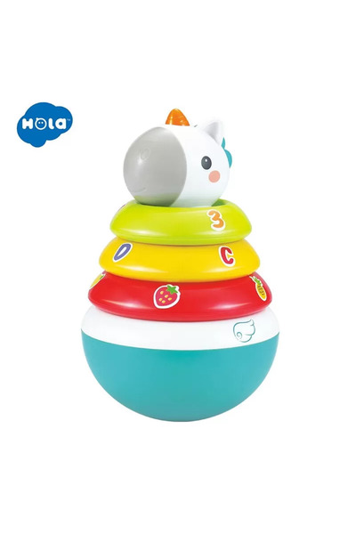 Hola Hopa Mitica Roly Poly Unicorn Cu Inele Pentru Stivuit