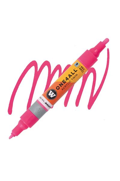 Molotow Acrylic Paint Marker, Dual Tip 1.5 And 4 Mm, One4all, Twin Pumpmarkers, 48 ​​Colors