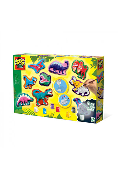 SES Creative Σετ Κατασκευών με Δεινόσαυρους που Λάμπουν στο Σκοτάδι για Παιδιά