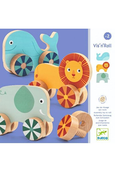 djeco Animalute Pe Roti - Vis-n-roll