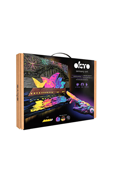 OKTO 3d Painting Set With Light Clay, 30 40cm - Sydney Opera House