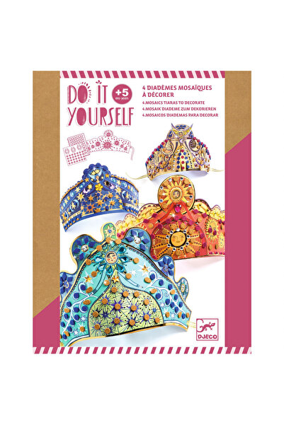 djeco Set Diy Diademe, - Jucarie Educativa Pentru Copii