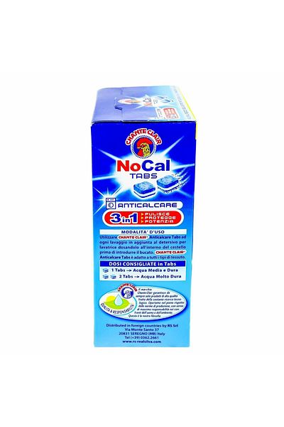 chante clair Tablete Anticalcar, Chanteclair Nocal Tabs, 20 Buc, Pentru Masina De Spalat Rufe