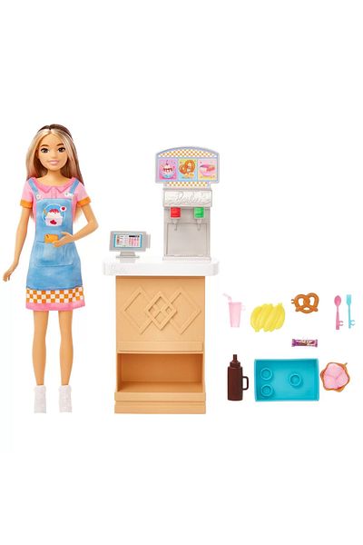 mattel Barbie Doll Skipper First Jobs Snack Bar