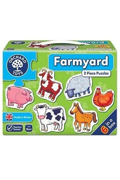 Orchard Toys Set 6 Jocuri Puzzle, Ferma (2 PIESE), Farmyard,