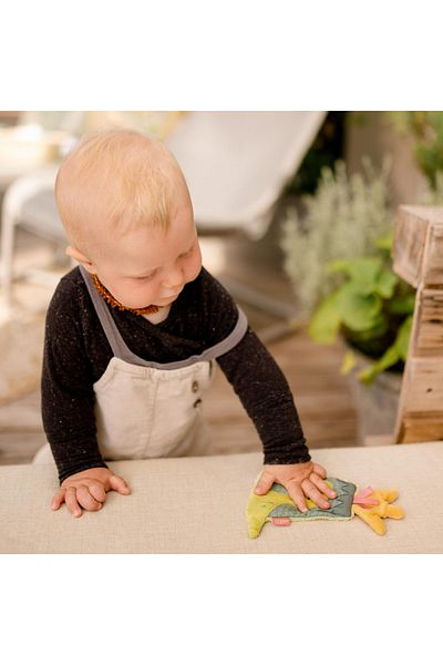 Fehn Rattle toy - The cheerful volcano