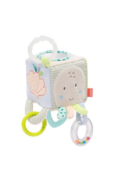 Fehn Plush cube with activities - Sea animals