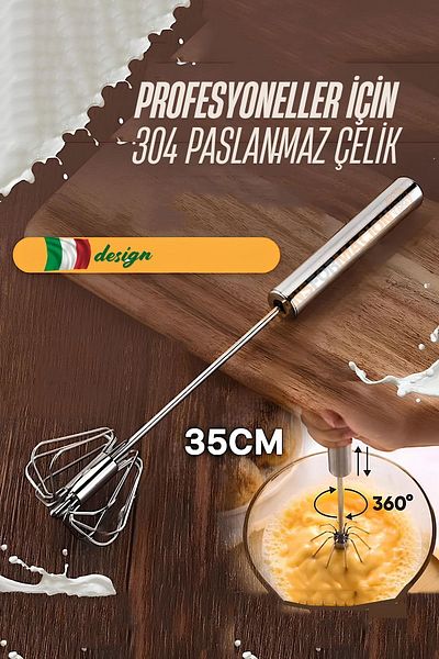 Transformacion Rotary Beater 304 Stainless Steel Egg Beater 721524