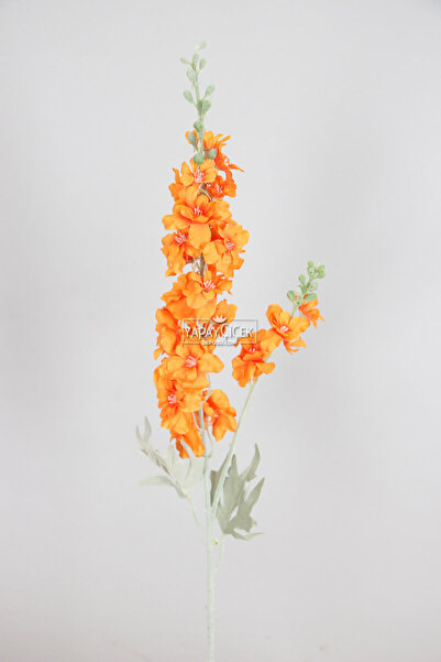 Yapay Çiçek Deposu Yapma Çiçek Kaliteli Dal Şebboy 87 cm Turuncu