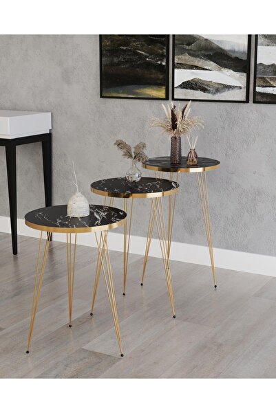 Genel Markalar Zigon Sehpa, Gold Tel Ayak Sehpa, Gold Zigon Sehpa, 3lü Zigon ...