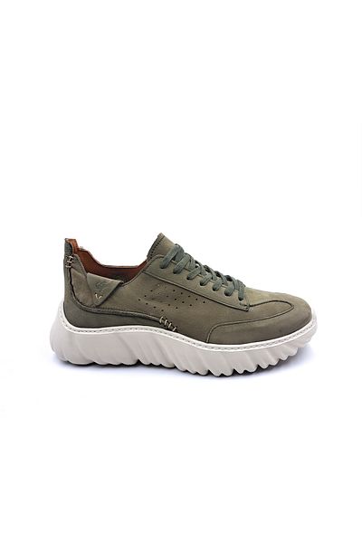 MARCOMEN Γνήσιο Nubuck Leather Boost Foam Ψηλή σόλα Χακί Πράσινα Ανδρικά παπούτσια casual sneaker