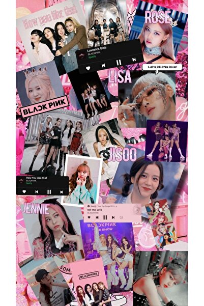 Sticksy KPOP- Blackpink Duvar Posteri - Çerçevesiz Poster Kağıt Afiş HD Baskı
