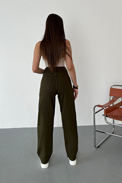 BİKELİFE Women's High Waist Stretchy/Lycra Loose Cut Baggy Pants