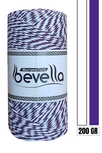 Bevella Macrame Cord Σχοινί συσκευασίας δώρου, 200 gr σχοινί Martenitsa, σχοινί κοσμήματος βραχιολιών