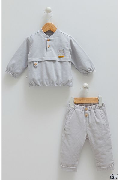 Caramell Baby Boy Set 100% Pumengqu Male Baby Toddler Security Sports Team Clothing