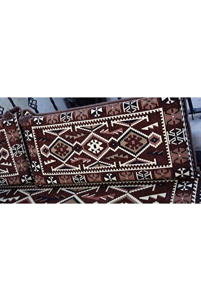 mdhomecarpet Anadolu Şark Köşesi Takımı(SÜNGERSİZ)(70X190), Ev Mobilya, Şark Odası, Yer Minderi 4 parça boş kılıf