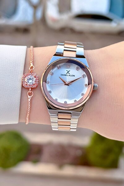 Daniel Klein Bronz Silver Renk 24 Ay Garantili Kadın Kol Saati Ve Bielklik