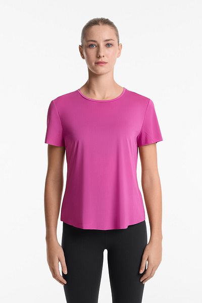 Oysho Fitted short-sleeved technical T-shirt