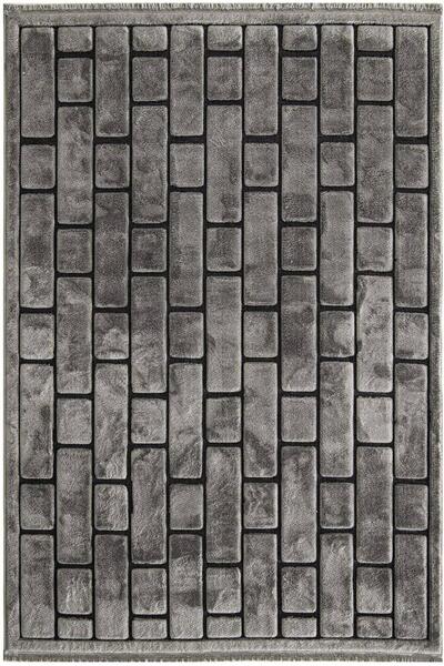 Venice Halı Indus 8008 Gri Yumuşak Dokulu Modern Kesme Halı