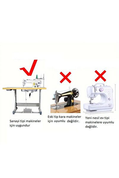 St Morritz 2 Yıl Sanayi Tipi Düz Dikiş Makinesi Yaka takma yaka kapama ayak seti 3lü set P778- NR-31S VE NL-31