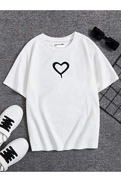 NoVibe Παιδικό μπλουζάκι Oversize με στάμπα Little Heart