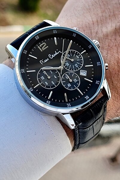Pierre Cardin Kasası Metalik Kordonu Siyah Renk 2 Yıl Garantili 44 Mm Erkek Kol Saati