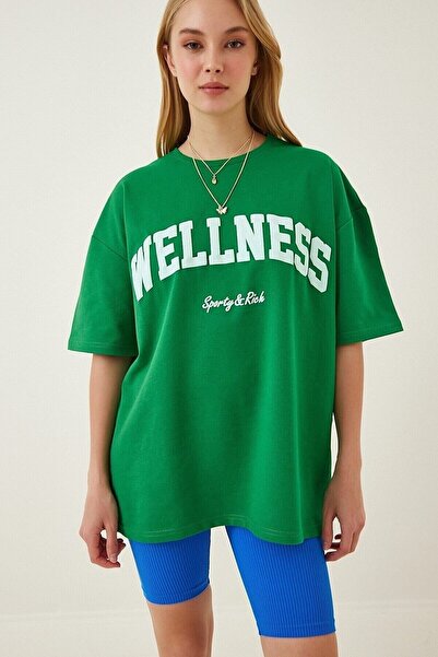 NoVibe Μπλουζάκι μεγάλου μεγέθους Wellness Sporty & Rich Printed Oversize