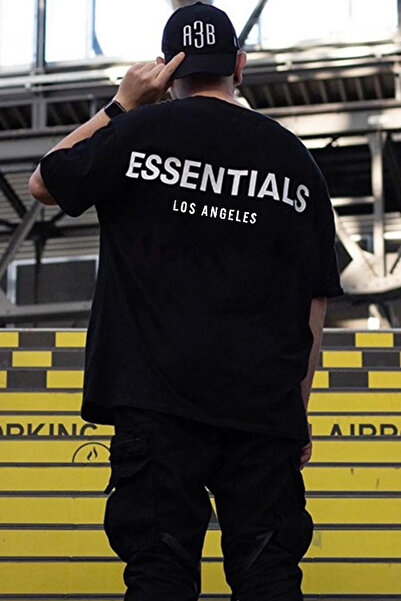 NoVibe Μπλουζάκι Unisex Plus Size Essentials με στάμπα Oversize Crew Neck