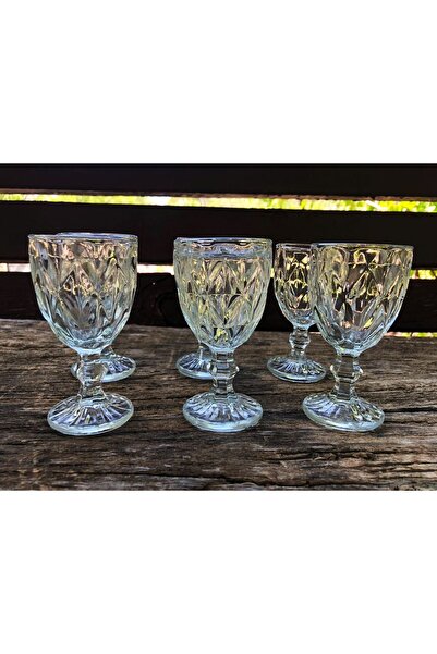 ORTAKÖY CENNETİ 95 مل 6 قطع كأس زجاجي للمياه والقهوة