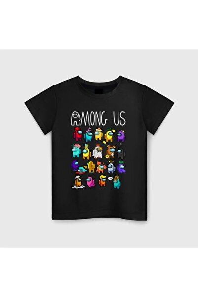 NoVibe Among Us Printed Game Characters Oversize Kids T-shirt