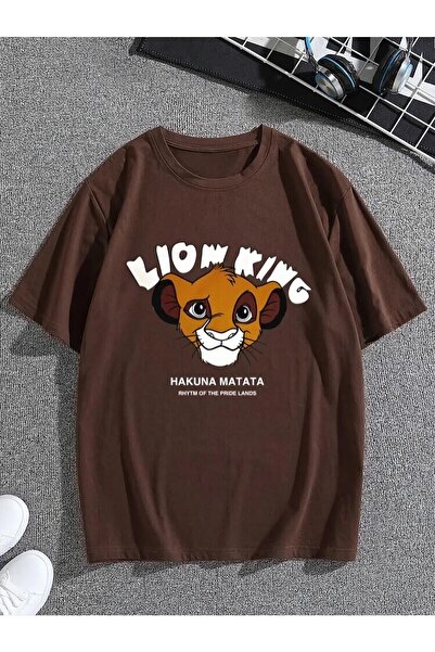 NoVibe Παιδικό μπλουζάκι Hakuna Matata με στάμπα Oversize βαμβακερό
