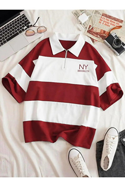 NoVibe Μπλουζάκι με κοντό μανίκι Unisex Ny Brooklyn με στάμπα 100% βαμβάκι