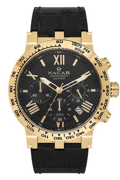 Nacar Nc34-29B679-Dbl1 Chronograph Men's Wristwatch