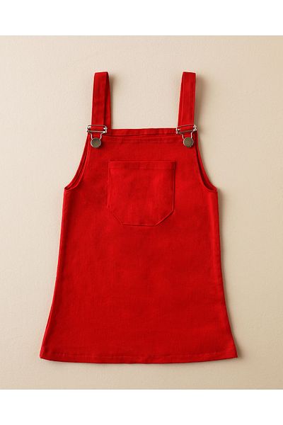FREYA MODA Red Gabardine Strap Children's Dress