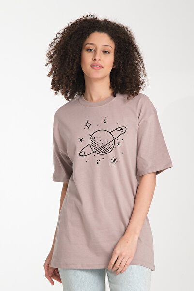 KAPHONE Γυναικείο μπλουζάκι με λαιμόκοψη με λεπτομέρεια μπροστά