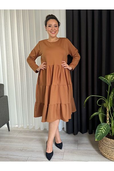 MODA ΓΥΝΑΙΚΕΙΟ ΜΕΓΑΛΟ ΜΕΓΕΘΟΣ ΣΤΡΕΣΤΡΕΤΑ ΦΟΡΕΜΑ ΔΙΠΛΟ ΚΡΕΠ