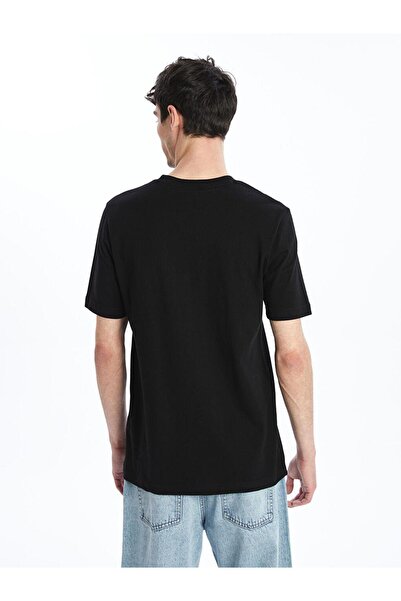 LC Waikiki Ανδρικό μπλουζάκι XSIDE Crew με κοντό μανίκι με στάμπα από χτενισμένο βαμβάκι