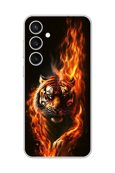 Dali Design حافظة شفافة متوافقة مع هاتف Samsung Galaxy S23+ بتصميم نمر