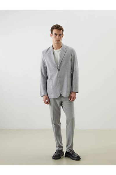LC Waikiki Southblue Gray Slim Fit Men's Blazer Jacket