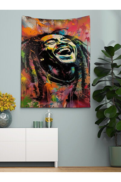 OZG DESİGN BOB MARLEY DUVAR ÖRTÜSÜ
