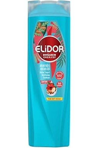 Mu Art Elidor Energy of Nature Hair Care Shampoo Argan Oil & Hibiscus Extract Anti-Hair Loss & Strong Growth