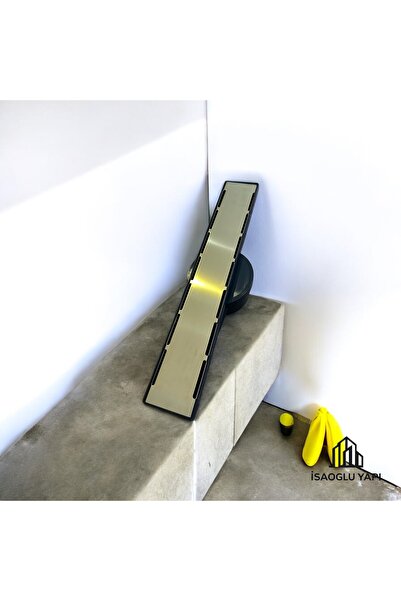 İSAOĞLU YAPI Mat Gold Duş Kanalı Mat Gold Duş Gideri 40 Cm Kanal Süzgeç
