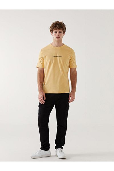LC Waikiki Ανδρικό T-Shirt από βαμβακερό χτενισμένο λαιμό