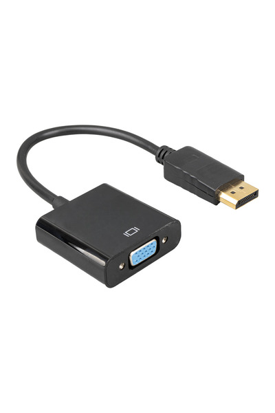 TEKZONE 10 CM DISPLAY PORT ERKEK TO VGA DİŞİ ÇEVİRİCİ KABLO DİSPLAYDEN VGAYA