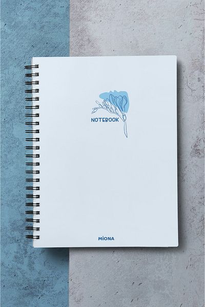 Miona A5 Spiral Hardboard Cover 120 Sheets Ruled School Notebook, Notebook
