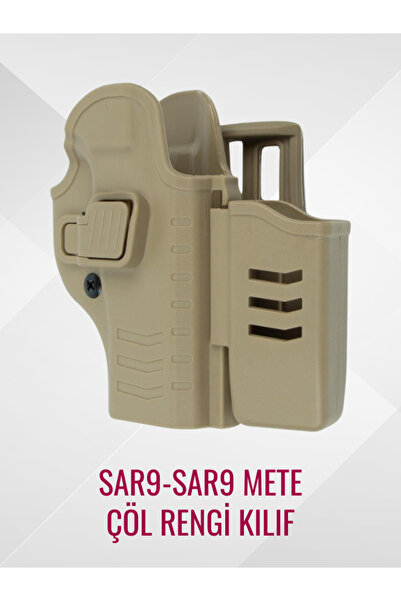 Polis Sepeti To Gun Holster Sarsılmaz SAR9-SAR9 Mete Tabanca Kılıfı Önü Şarjö...