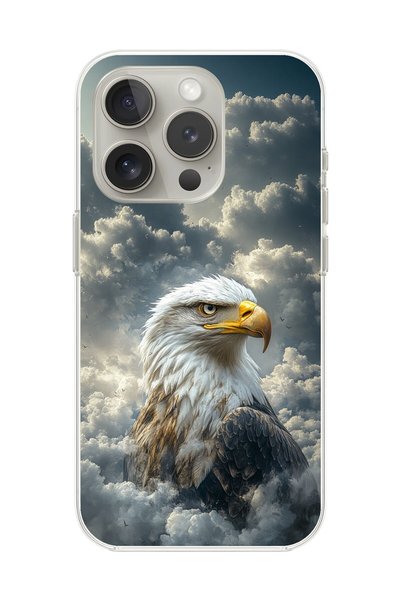 Dali Design iPhone 11 Pro Compatible Transparent Case Eagle Design
